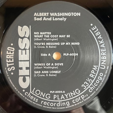 Albert Washington / Sad And Lonely