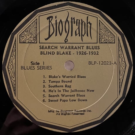 Blind Blake / 1926-32 Search Warrant Blues