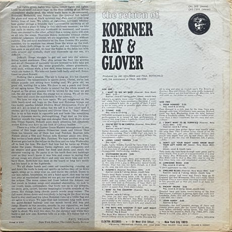 Koerner Ray & Glover / The Return Of Koerner Ray & Glover