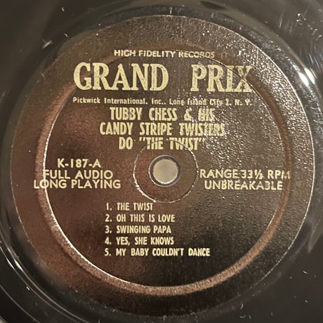 Tubby Chess And His Candy Stripe Twisters / Do The Twist