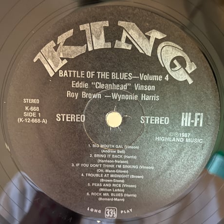 Eddie Cleanhead Vinson, Roy Brown, Wynonie Harris / Battle Of The Blues Volume 4