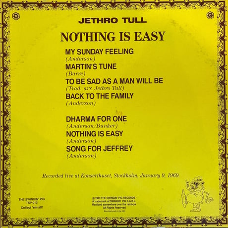 Jethro Tull / Nothing Is Easy