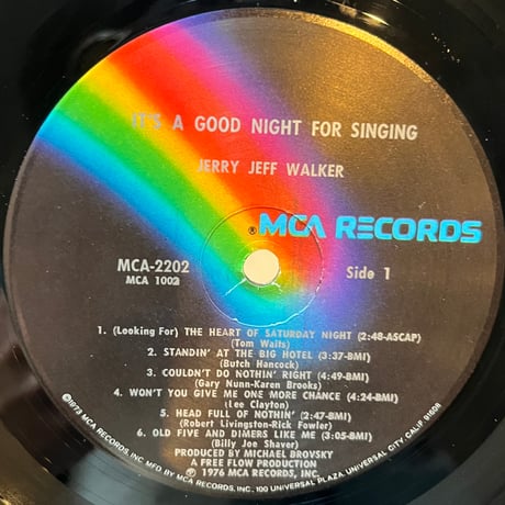 Jerry Jeff Walker / It’s A Good Night For Singin’