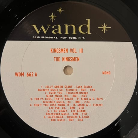 The Kingsmen / Volume 3