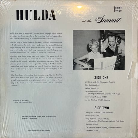 Hulda / At The Summit