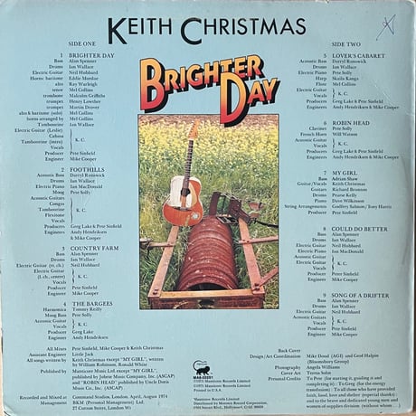 Keith Christmas / Brighter Day