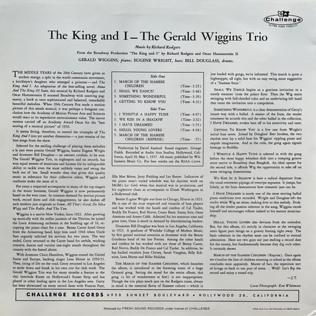 The Gerald Wiggins Trio / The King And I