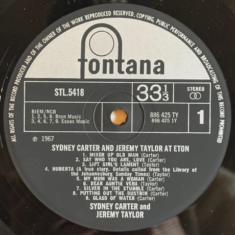 Sydney Carter / At Eton
