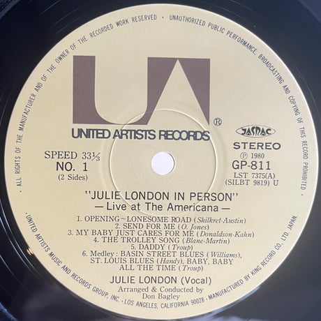 Julie London / In Person