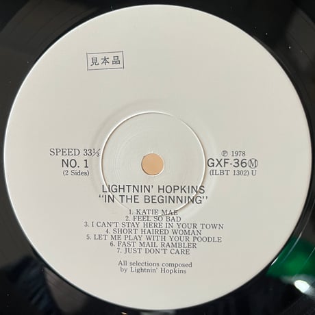Lightnin’ Hopkins / In The Beginning