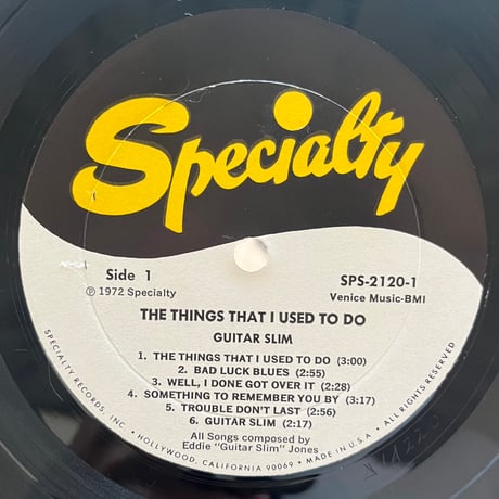 Guitar Slim / The Things That I Used To Do