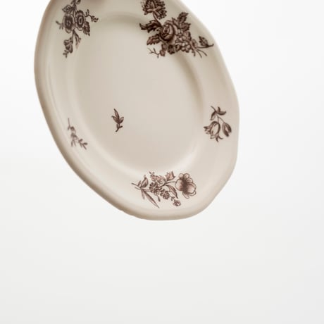 Arabia｜plate φ17cm｜Moderna｜brown flower｜1