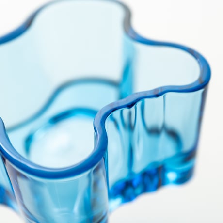 Iittala｜Aalto Collection｜candle holder H55mm｜turquoise blue
