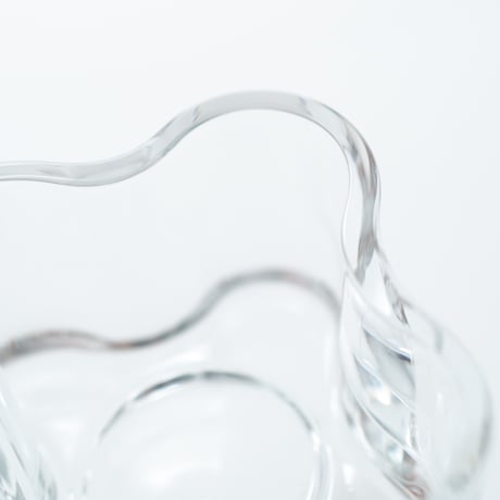 Iittala｜Aalto Collection｜candle holder H55mm｜clear
