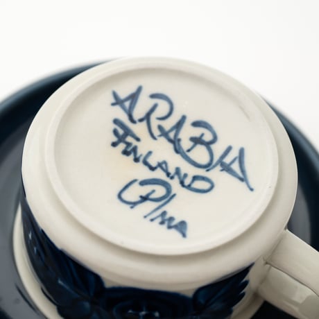 Arabia｜Anemone｜cup φ10cm｜blue｜3