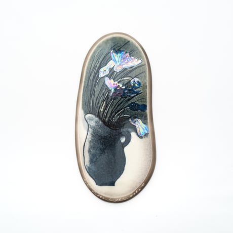 Arabia｜Helja｜wall plate｜blue flower
