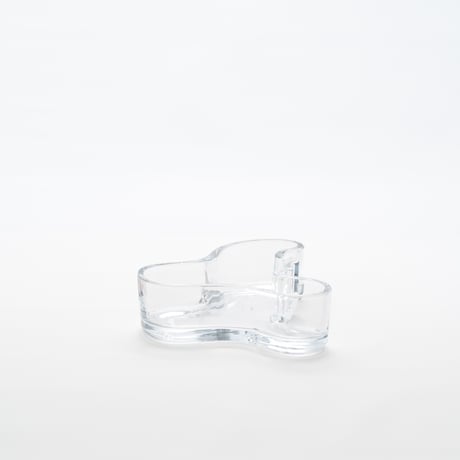 Iittala｜Aalto Collection｜bowl 136mm｜clear & ultramarine blue