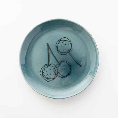 Arabia｜Graffito (ｸﾞﾗﾌｨｰﾄ)｜plate φ20cm｜cherry