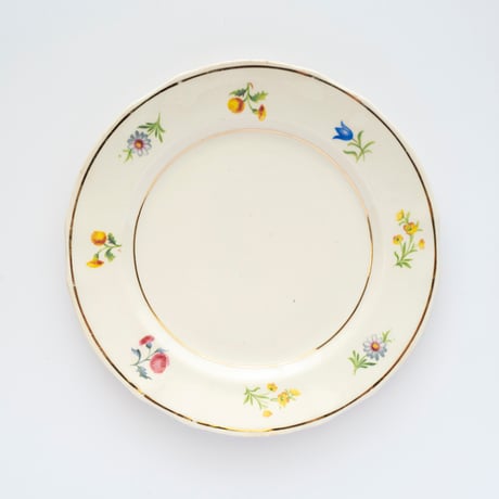 Old Arabia｜plate φ17cm｜colorful flowers