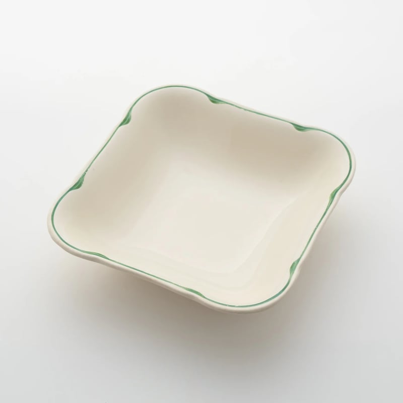 ARABIA Pekka square bowl グリーン　希少 Arabia｜Pekka｜square bowl 20cm｜green | lumikka shop