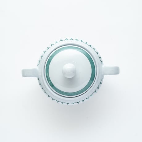 Arabia｜Green Thistle｜sugar pot