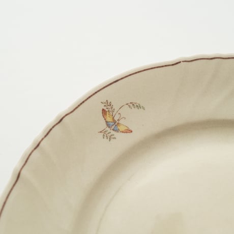 Arabia｜RE model｜plate φ17cm｜flower and butterfly