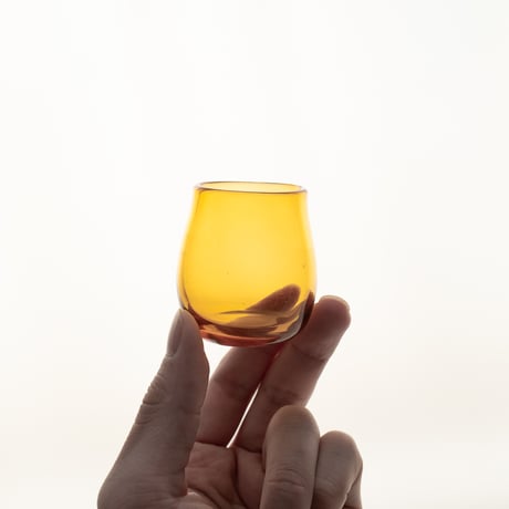 Nuutajarvi｜GN42｜shot glass｜yellow｜①