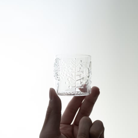 Nuutajarvi｜Flora｜shot glass φ5.2cm｜clear