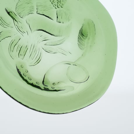 Nuutajarvi｜Pioni｜plate φ17cm｜green