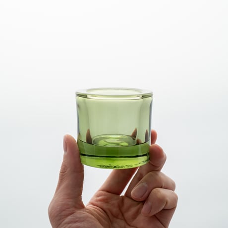 Iittala｜Kivi｜candle holder｜mixed color｜moss green