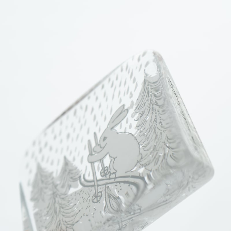 Helja｜glass card｜Bunny skiing｜S | lumikka shop