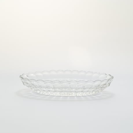 Kauklahti｜oval plate / bowl 20cm｜clear
