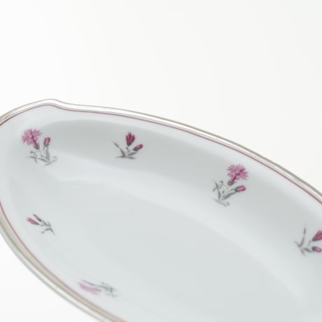 Old Arabia｜AB model｜oval plate 24cm｜pink flower