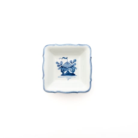 Royal Copenhagen｜Tranquebar｜plate 7.8cm｜hut