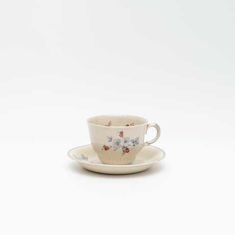 Old Arabia｜cup φ8.3cm｜flowers｜silver