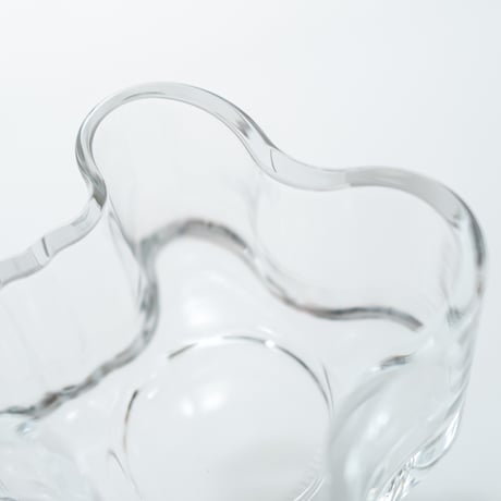 Iittala｜Aalto Collection｜candle holder H55mm｜clear