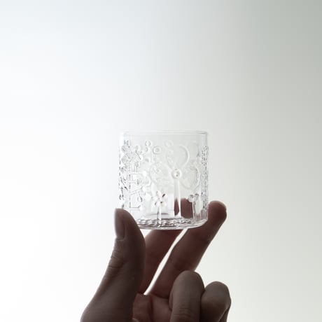 Nuutajarvi｜Flora｜shot glass φ5.2cm｜clear