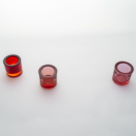 Iittala｜Kivi｜candle holder｜old red