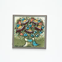 Arabia｜Helja｜wall plate｜flower bouquet