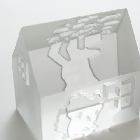 Iittala｜Village｜glass object｜1988｜ Wooden house
