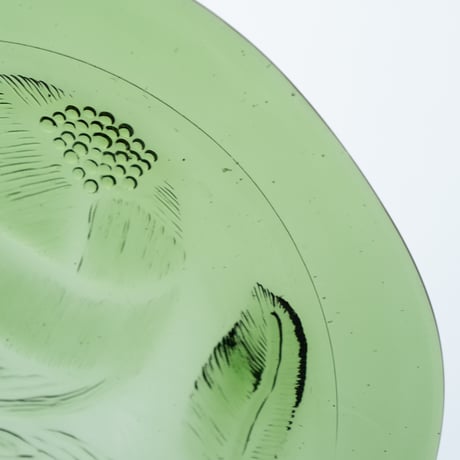 Nuutajarvi｜Pioni｜plate φ17cm｜green