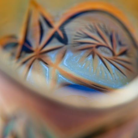 Riihimaki｜Carneval glass｜creamer φ7.4cm