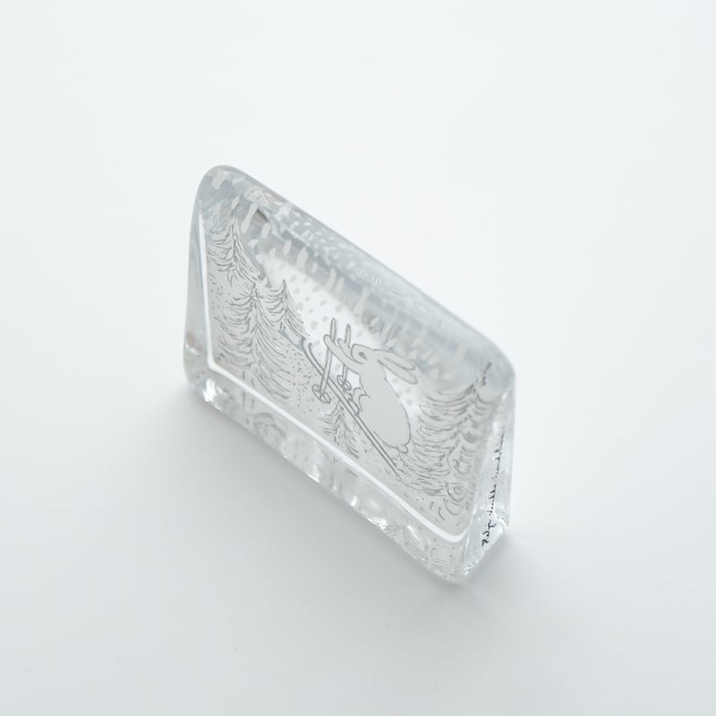 Helja｜glass card｜Bunny skiing｜S | lumikka shop