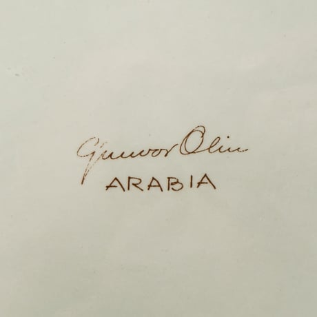 Arabia｜Graffito (ｸﾞﾗﾌｨｰﾄ)｜plate φ20cm｜apple