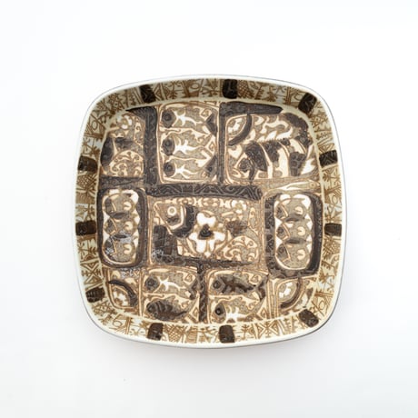 Royal Copenhagen｜Baca｜plate 22cm｜brown