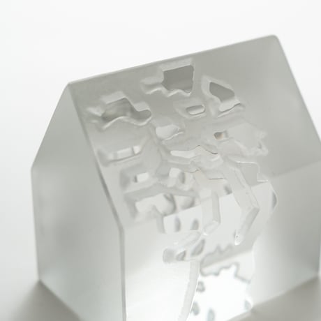 Iittala｜Village｜glass object｜1988｜ Wooden house