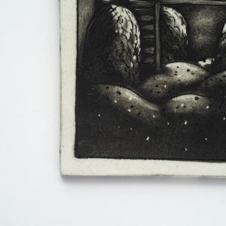 Arabia｜Helja｜wall plate｜prototype｜monochrome