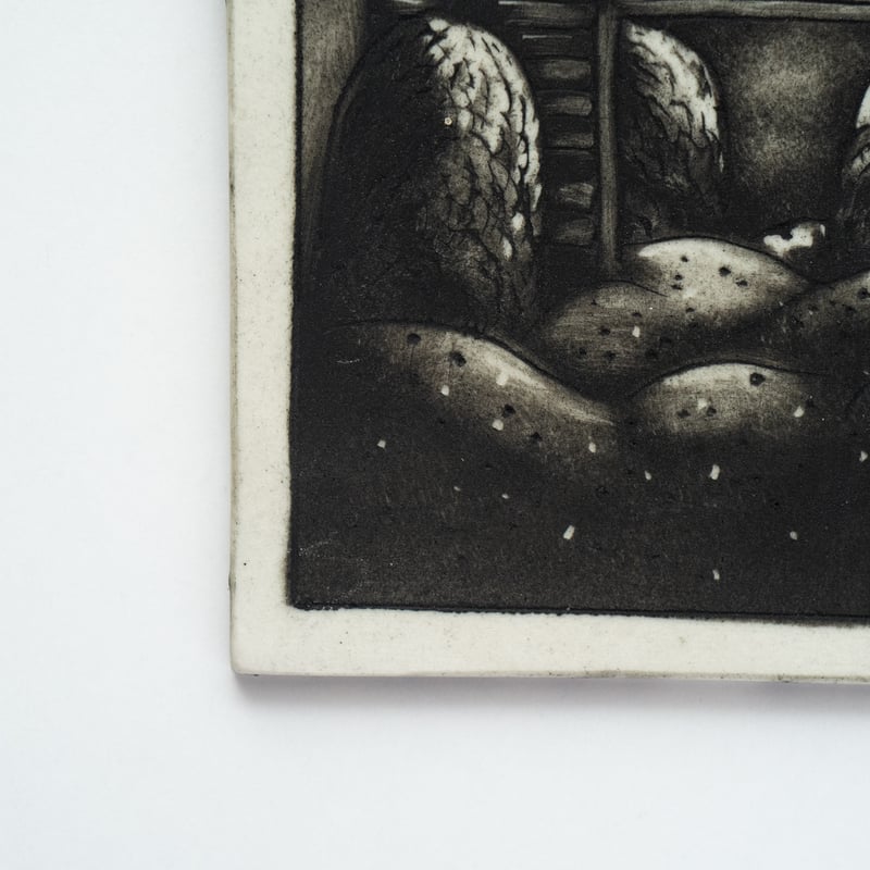 Arabia｜Helja｜wall plate｜prototype｜monochrome |