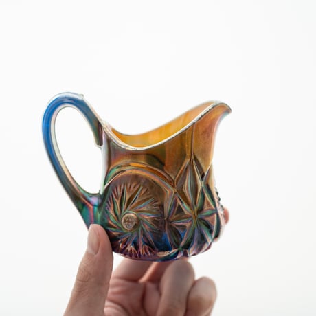 Riihimaki｜Carneval glass｜creamer φ7.4cm