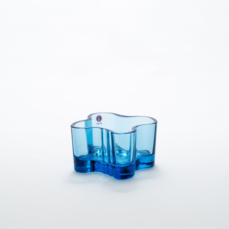 イッタラ　アルヴァ・アアルト　キャンドルホルダー　H40㎜　シーブルー イッタラ アルヴァ・アアルト キャンドルホルダー H40㎜ シーブルー